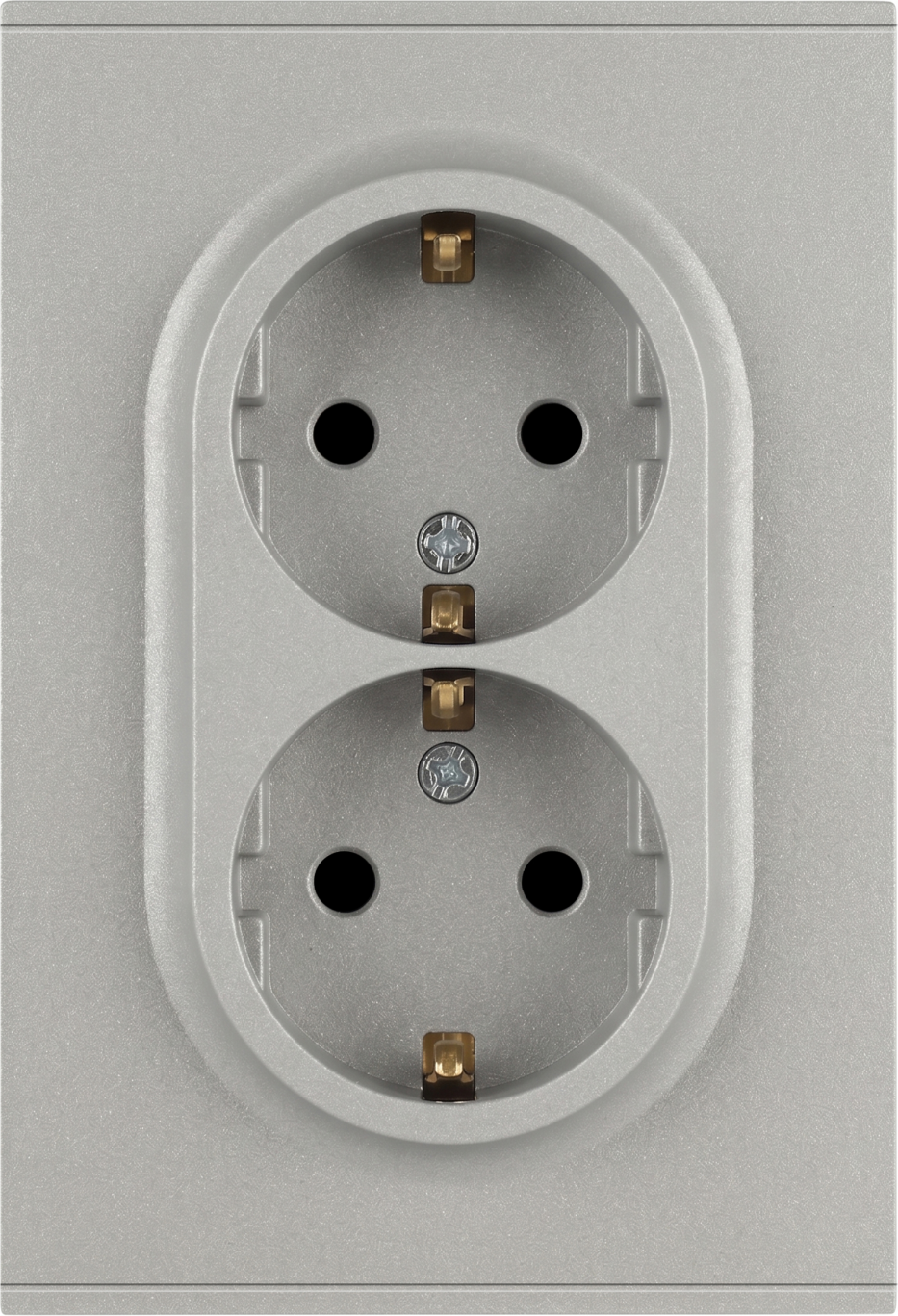 Розетка ЭРА Arktik 16-2105-03 2X2P+E Schuko 16А-250В / Б0070456 (алюминий)