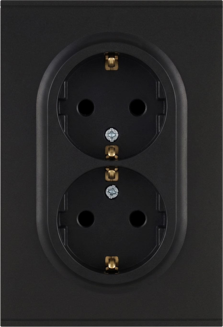Розетка ЭРА Arktik 16-2105-05 2X2P+E Schuko 16А-250В / Б0070458 (антрацит)