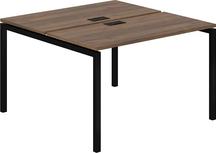 Комплект письменных столов Norden 120х123.8х75 / SG.241.DM.44.BL (черный/дуб модена)