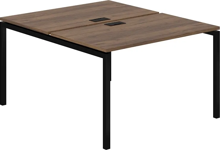 Комплект письменных столов Norden 120х143.8х75 / SG.244.DM.44.BL (черный/дуб модена)