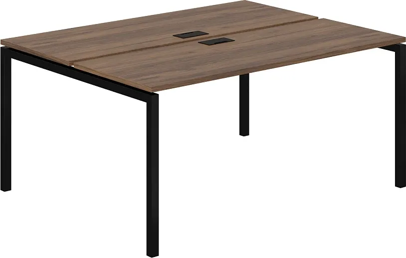 Комплект письменных столов Norden 160х123.8х75 / SG.243.DM.44.BL (черный/дуб модена)