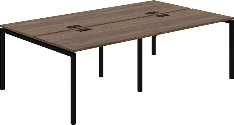Комплект письменных столов Norden 240х143.8х75 / SG.254.DM.44.BL (черный/дуб модена)
