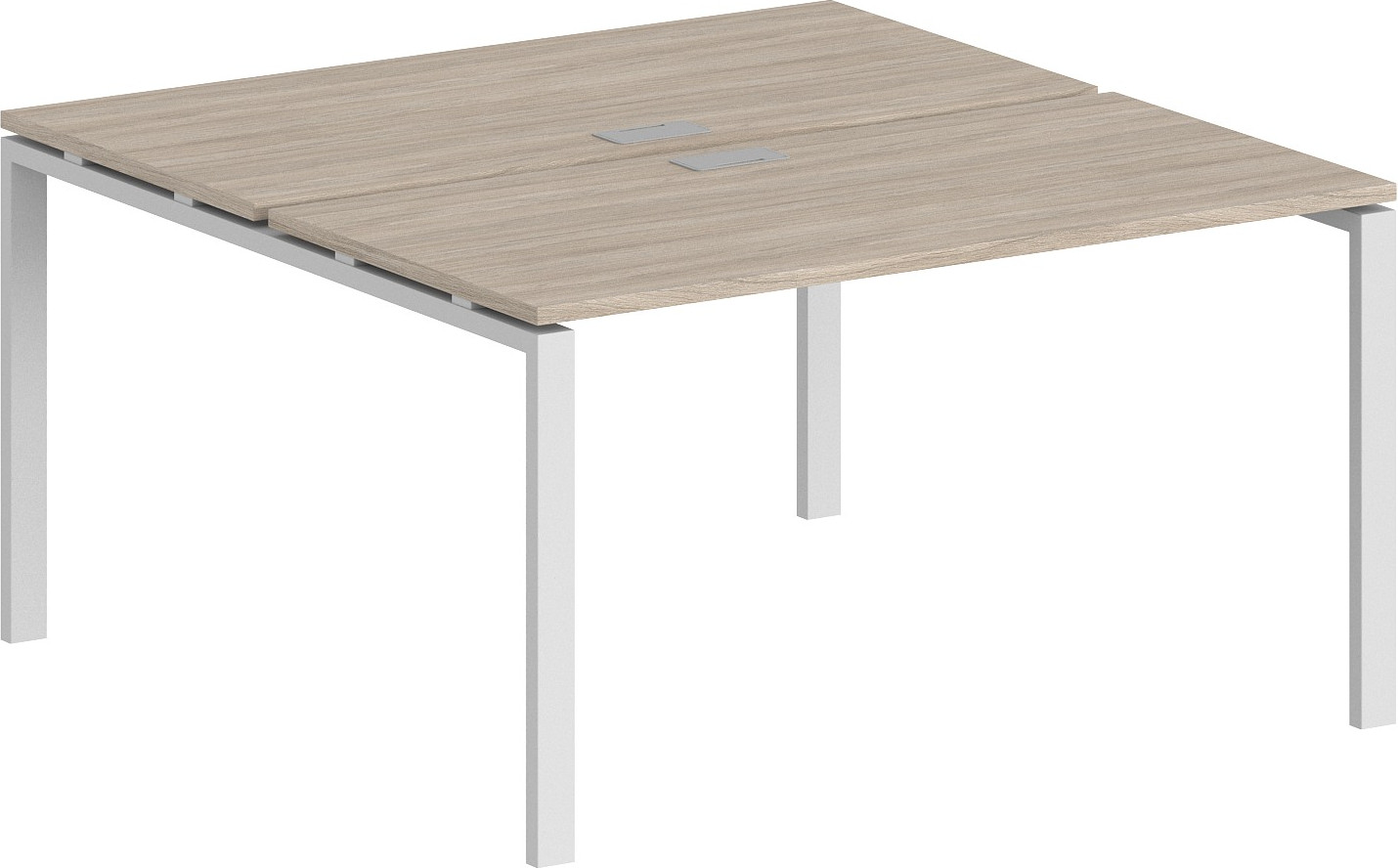 Комплект письменных столов Norden 120х163.8х75 / SG.247.OL.63.WH (белый/дуб светлый)