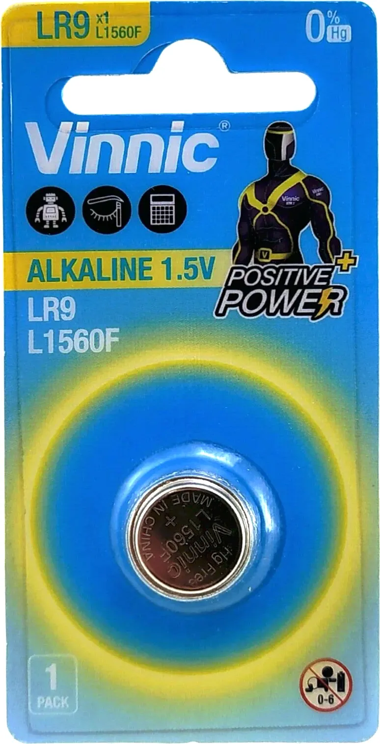 Батарейка Vinnic V625U/L1560F Alkaline Bl.1