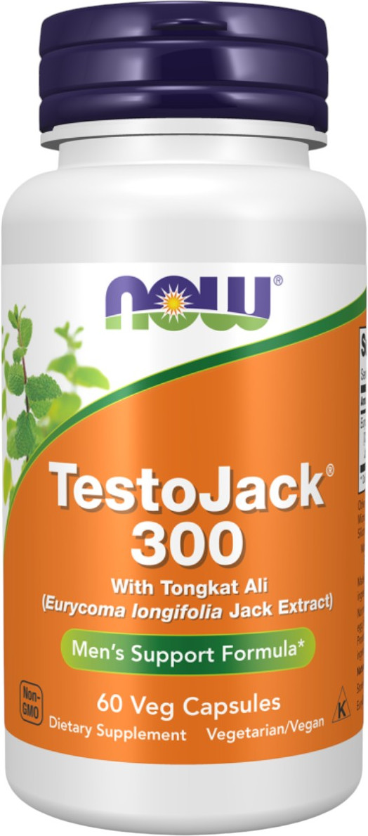 Комплексная пищевая добавка NOW Testojack 300 (60 капсул)