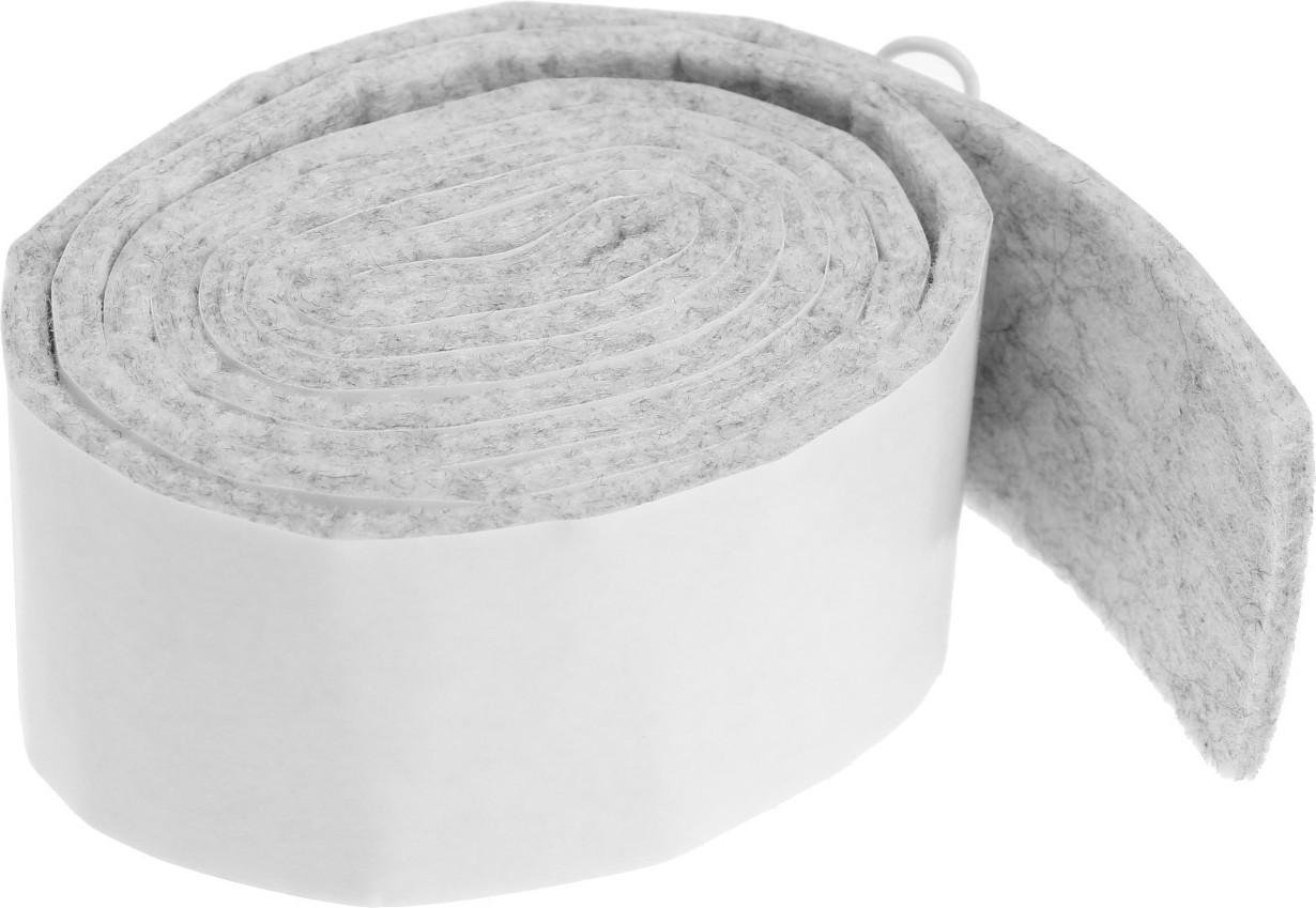 Подпятник для мебели Tundra Самоклеящиеся 100x3x0.3см / 9395849 (фетр серый)