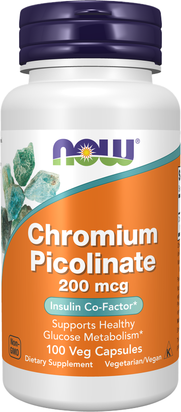 Минерал NOW Chromium Picolinate 200мкг (100 капсул)