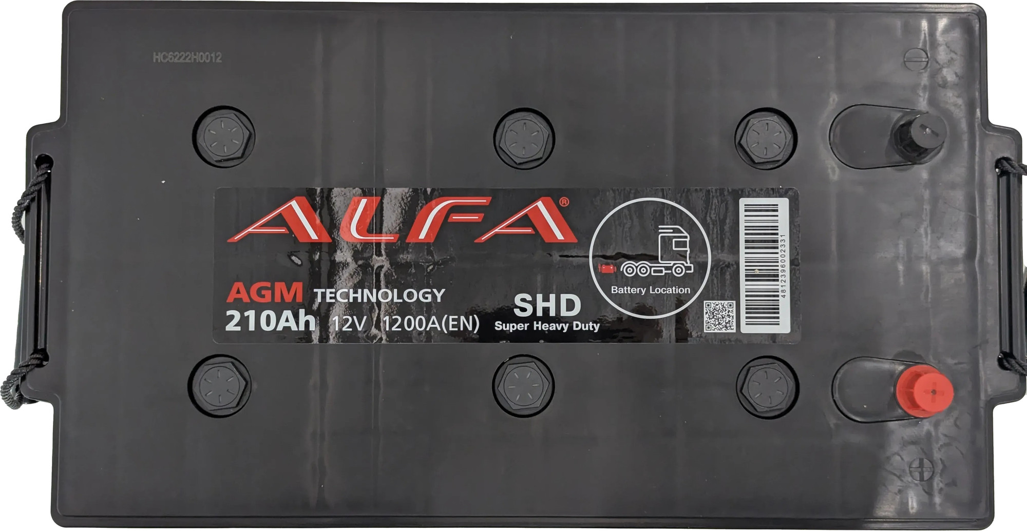 Автомобильный аккумулятор ALFA battery AGM Евро 1200A / LDC12-220 (210 А/ч) — фото 4