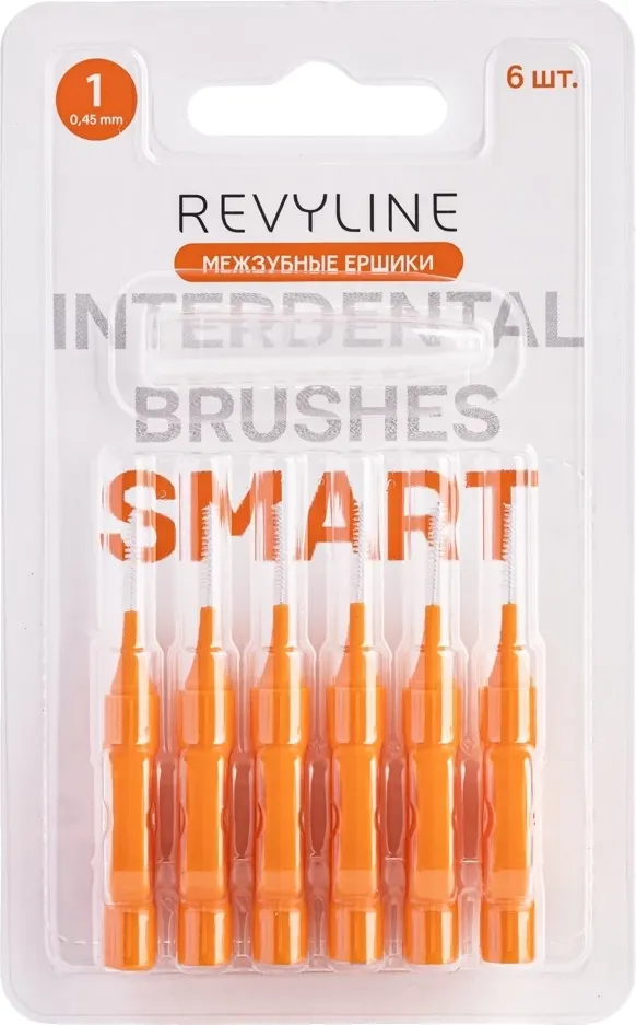 Ершики межзубные Revyline Smart 0.45мм / 9277 (6шт, оранжевый)