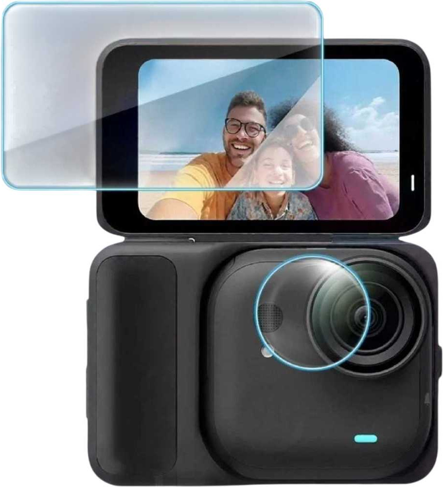 Комплект защитных стекол для камеры Zarrumi TG-I360GUAP для Insta360 GO Ultra
