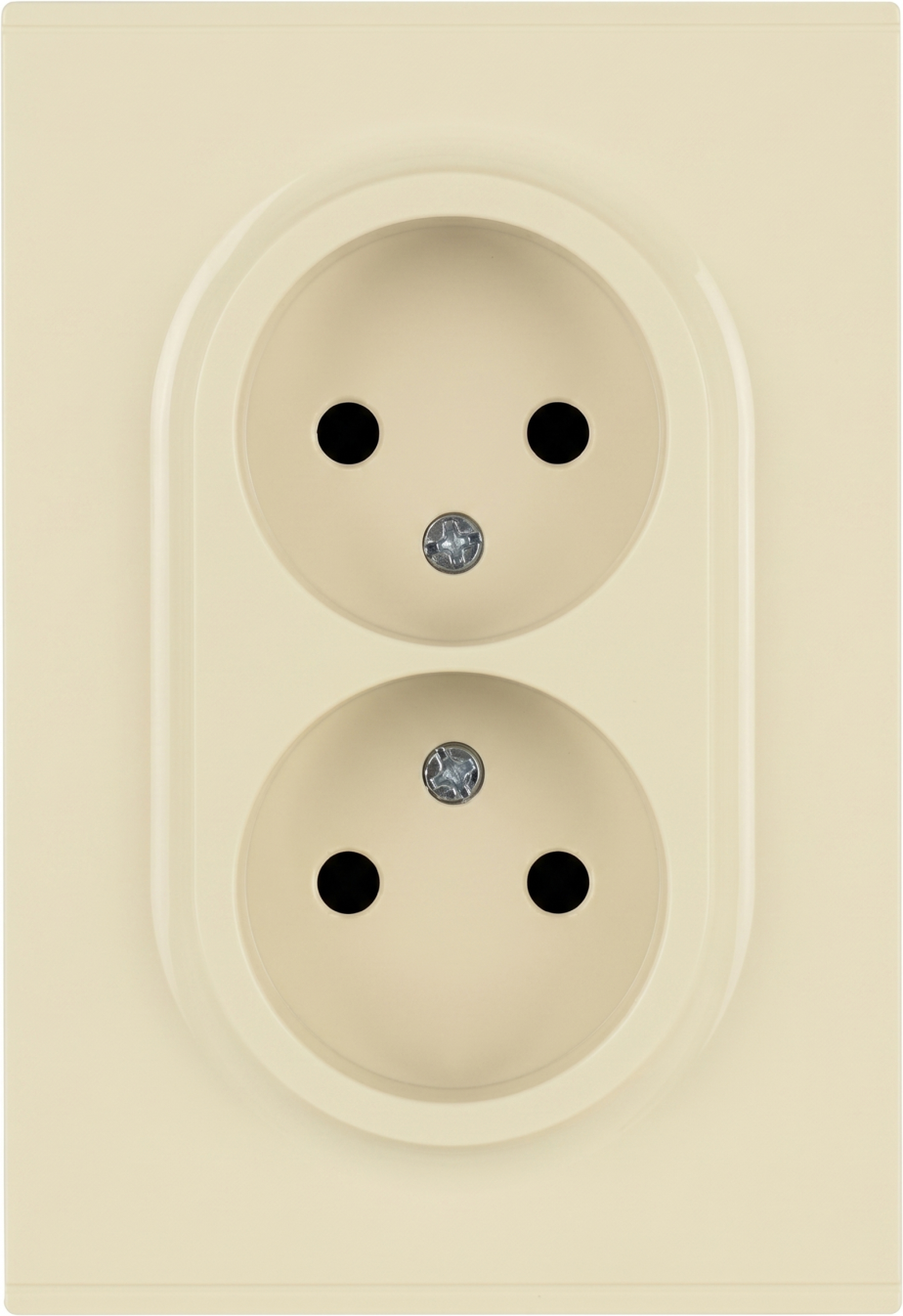 Розетка ЭРА Arktik 16-2107-02 2X2P 16А-250В / Б0071682 (слоновая кость)
