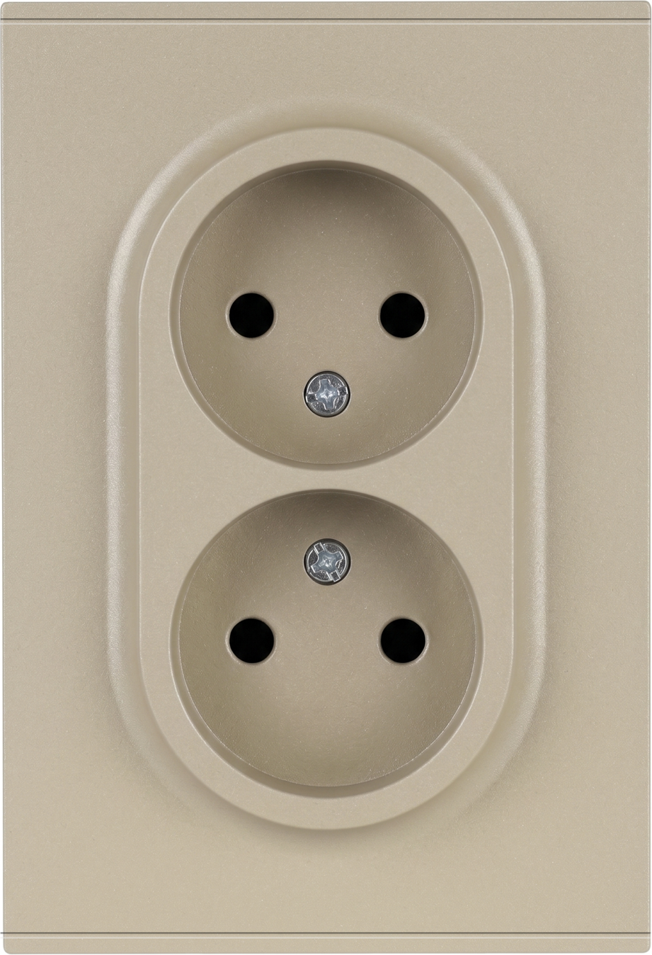 Розетка ЭРА Arktik 16-2107-04 2X2P 16А-250В / Б0071684 (шампань)