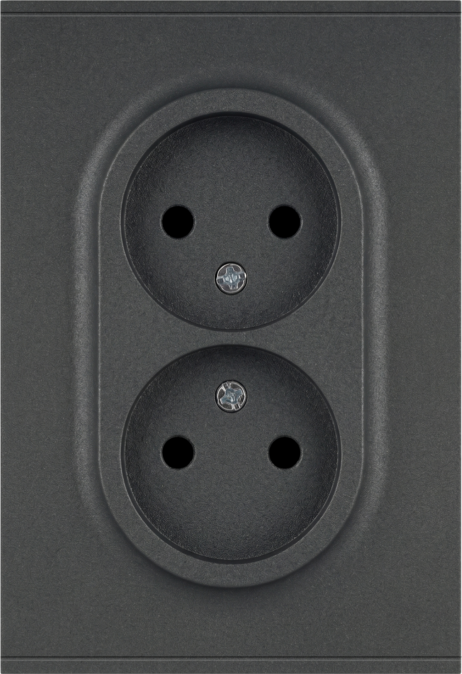 Розетка ЭРА Arktik 16-2107-06 2X2P 16А-250В / Б0071686 (графит)