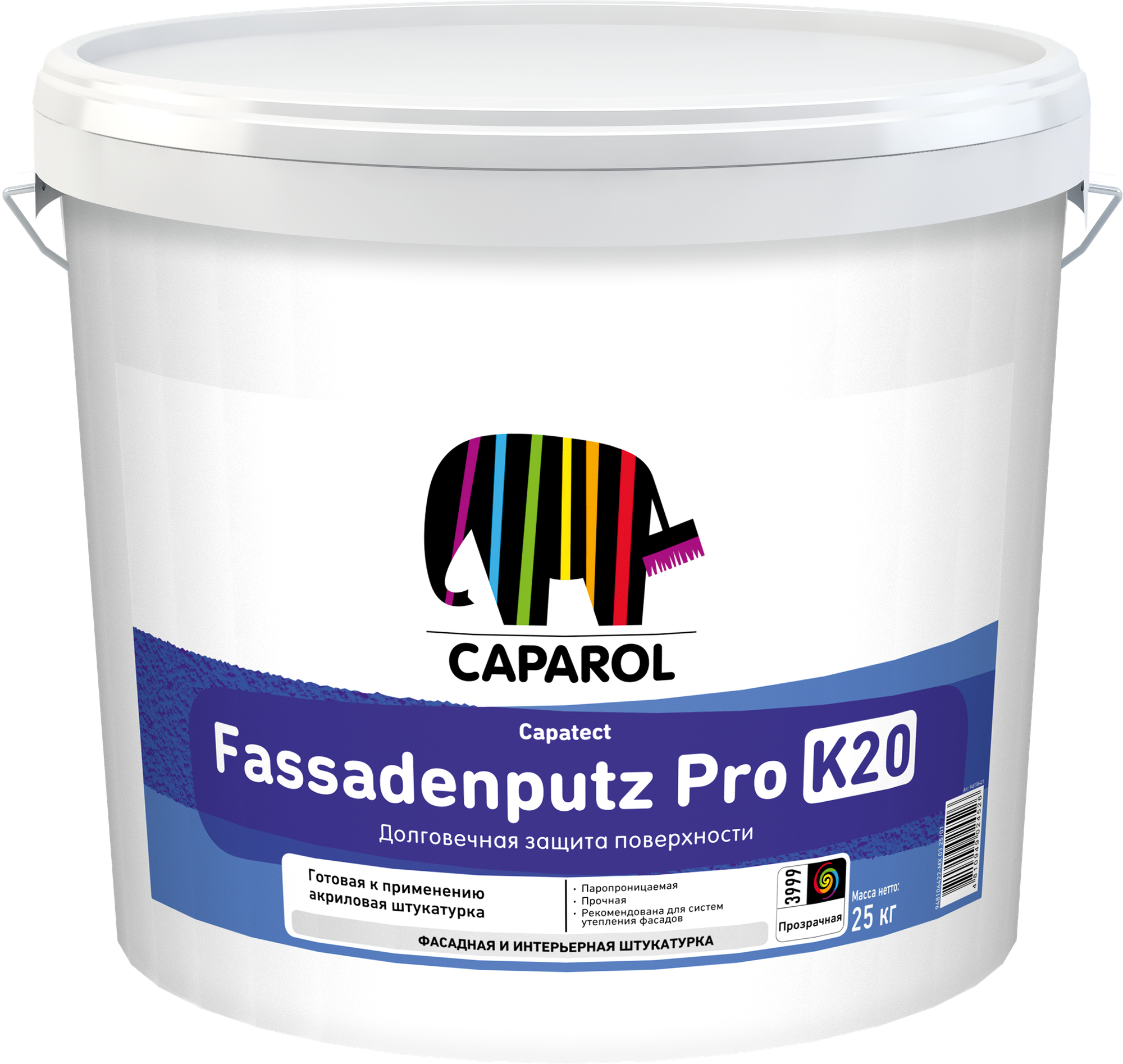 Штукатурка готовая декоративная Caparol Capatect Fassadenputz Pro K20 База3 (25кг)