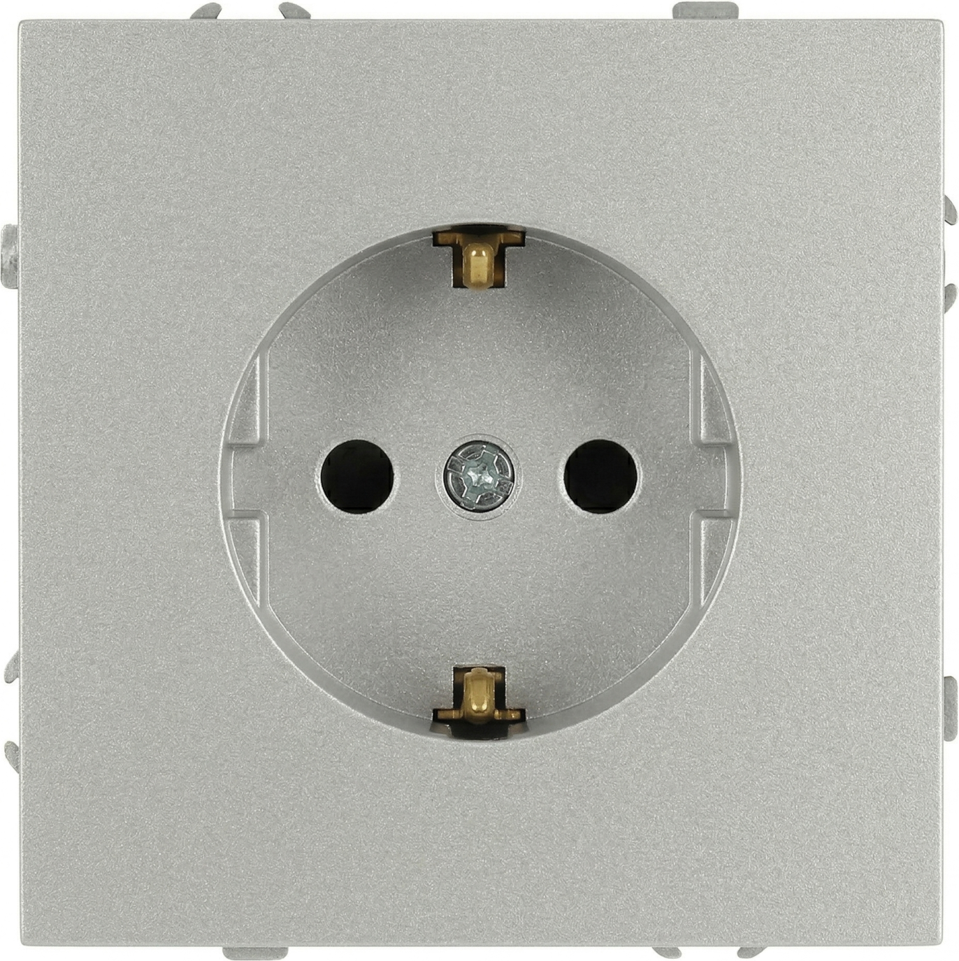 Розетка ЭРА Galaxy 15-2102-03 2P+E Schuko 16А-250В IP20 / Б0070643 (алюминий)