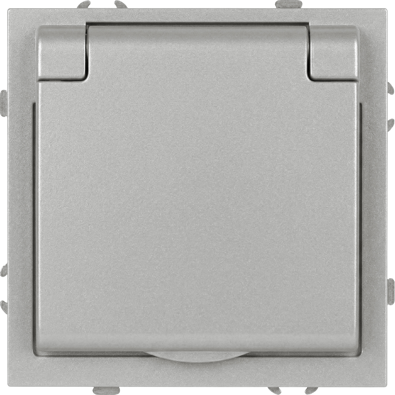 Розетка ЭРА Galaxy 15-2103-03 2P+E Schuko 16А-250В IP20 / Б0070662 (алюминий)