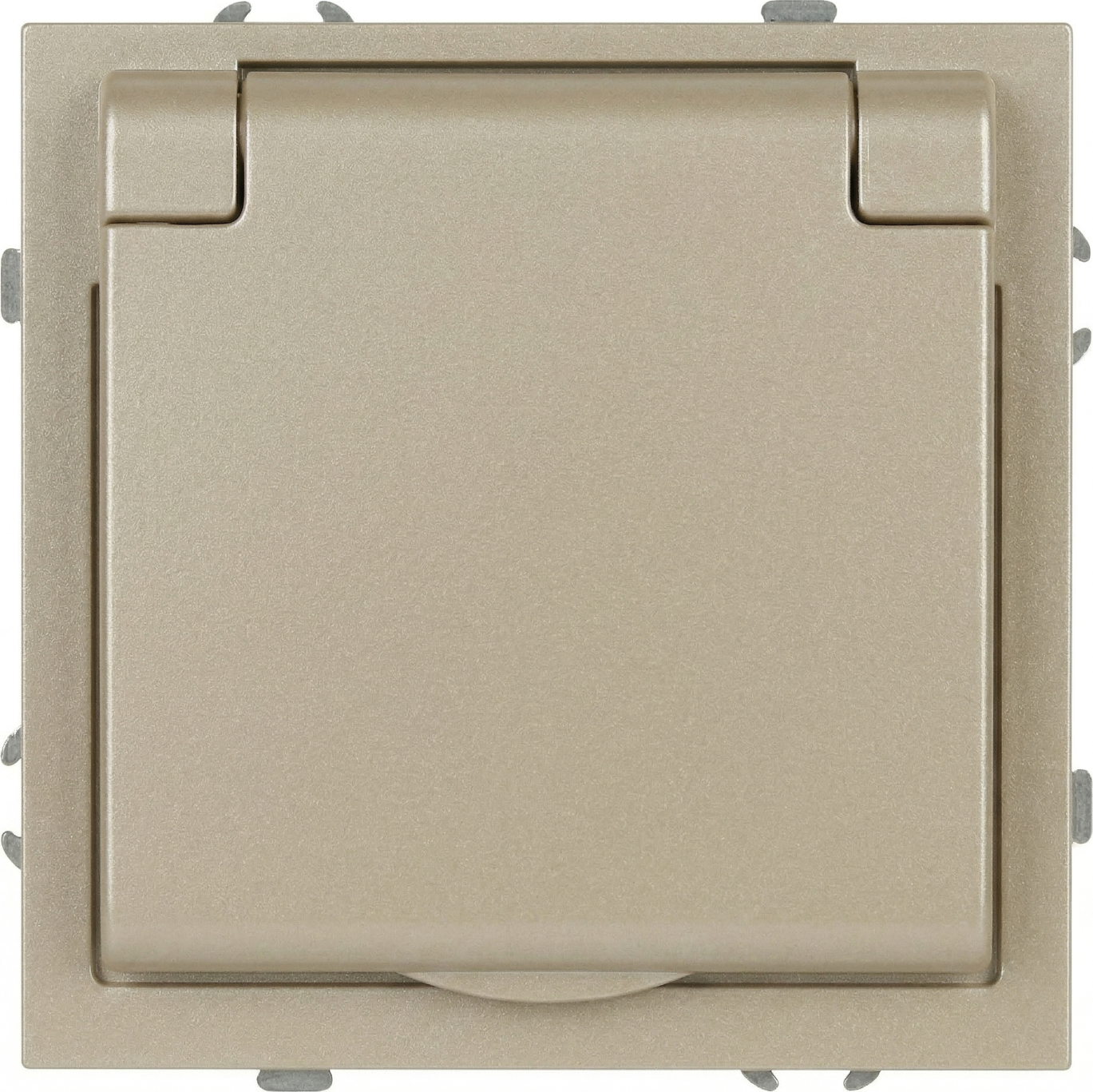 Розетка ЭРА Galaxy 15-2103-04 2P+E Schuko 16А-250В IP20 / Б0070664 (шампань)