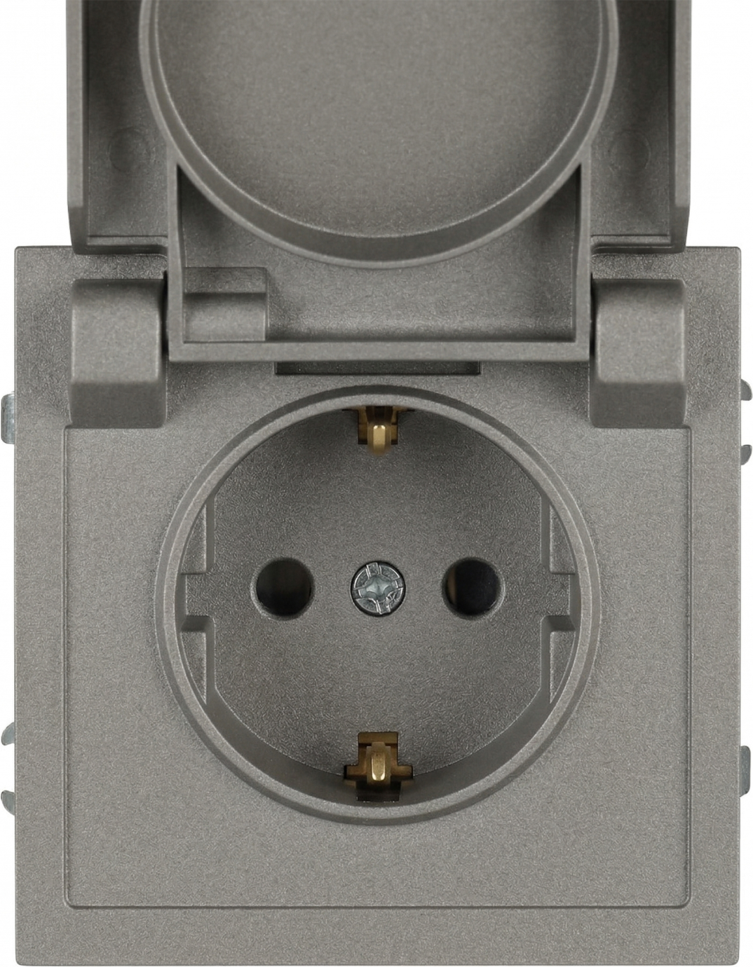 Розетка ЭРА Galaxy 15-2103-07 2P+E Schuko 16А-250В IP20 / Б0070670 (титан) — фото 2