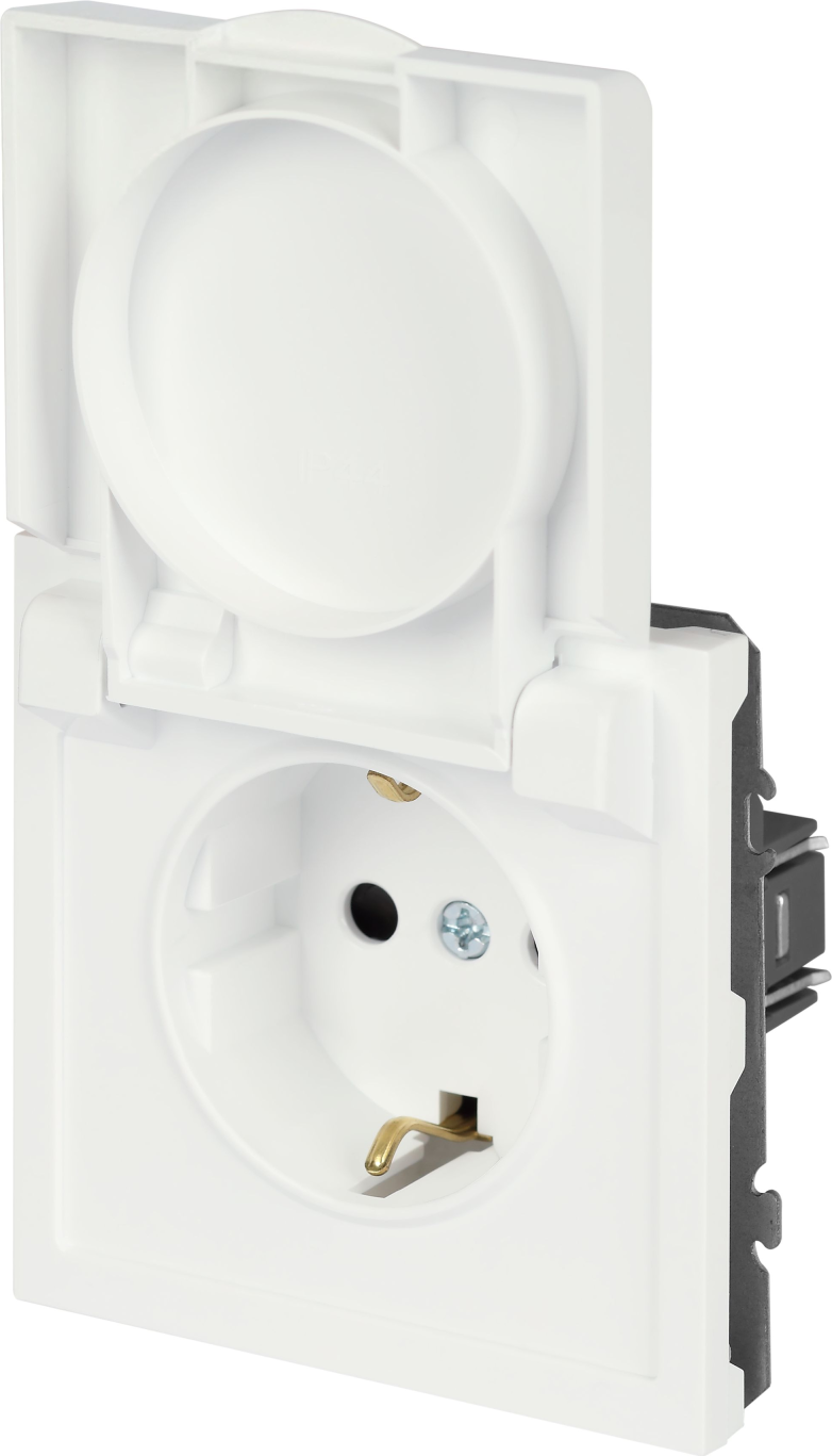 Розетка ЭРА Galaxy 15-2103-08 2P+E Schuko 16А-250В IP20 / Б0070672 (белый матовый) — фото 4