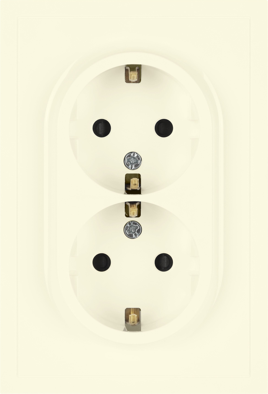 Розетка ЭРА Galaxy 15-2104-02 2X2P+E Schuko 16А-250В IP20 / Б0070679 (слоновая кость)