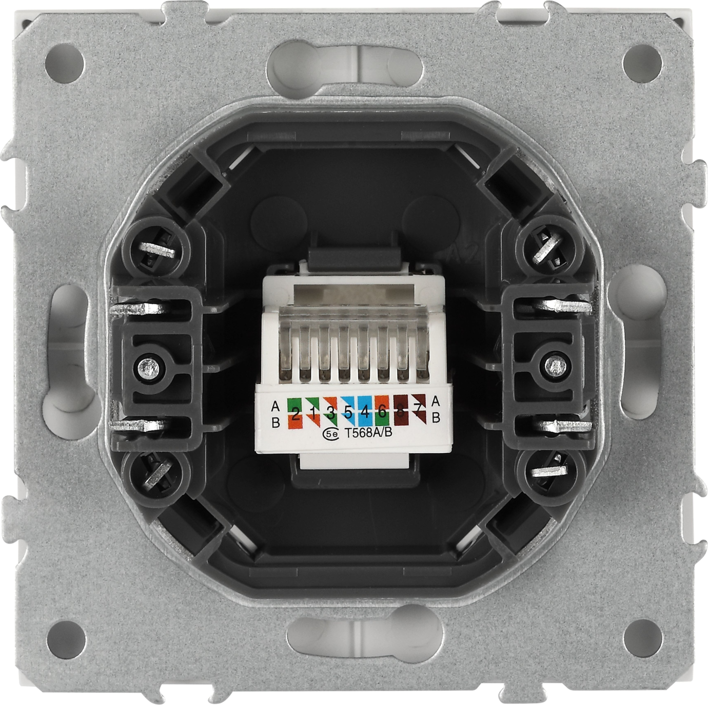 Розетка ЭРА Galaxy 15-3107-08 RJ45 IP20 / Б0070750 (белый матовый) — фото 3