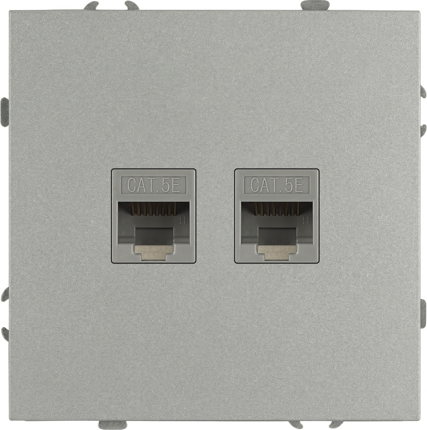 Розетка ЭРА Galaxy 15-3108-03 2XRJ45 IP20 / Б0070760 (алюминий)