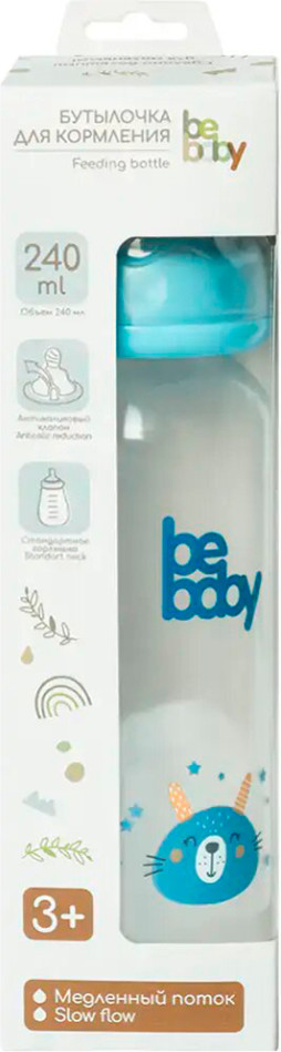 Бутылочка для кормления Be Baby Антиколиковая / R-06B/240 (240мл, в ассортименте) — фото 6