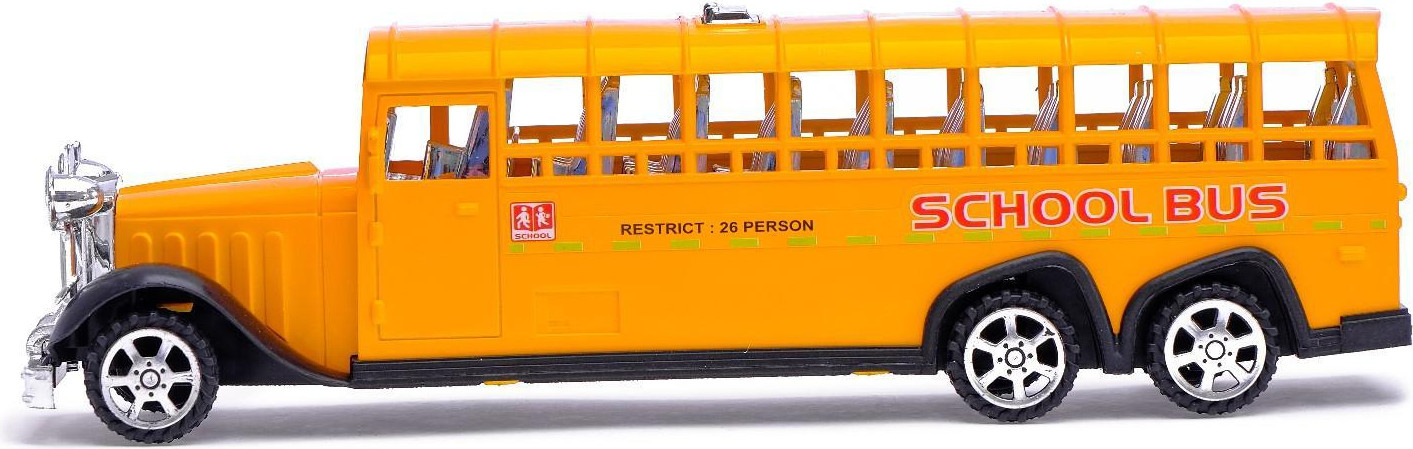 Автобус игрушечный Sima-Land Ретро школьный / 625439 — фото 2
