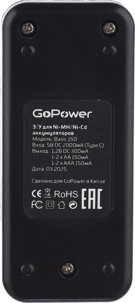 Зарядное устройство для аккумуляторов GoPower 00-00031386 — фото 2