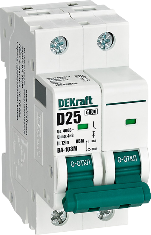 Выключатель автоматический DEKraft 12549DEK