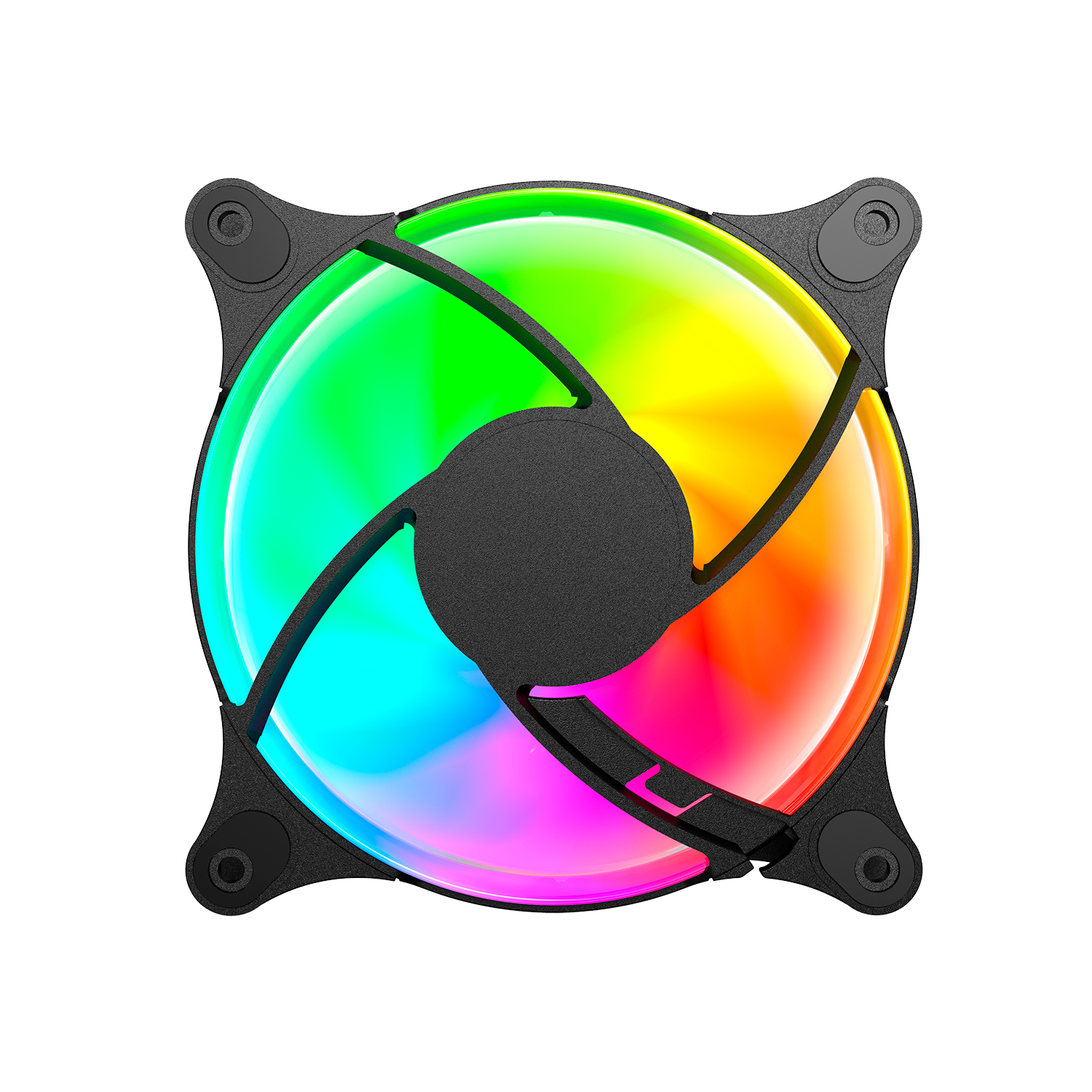 Вентилятор для корпуса Zone 51 Nebula 120D 4pin PWM ARGB / Z51-FAN-N2ADBK (черный) — фото 4