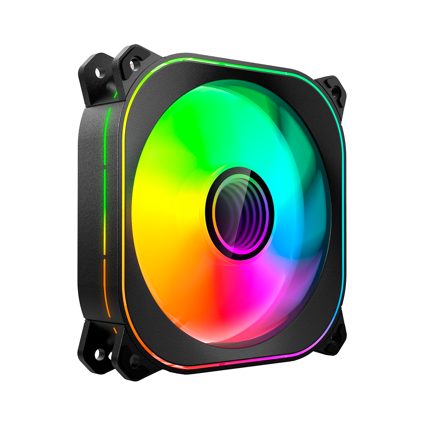 Вентилятор для корпуса Zone 51 Nebula 120LL 4pin PWM ARGB / Z51-FAN-N2ALLBK (черный)