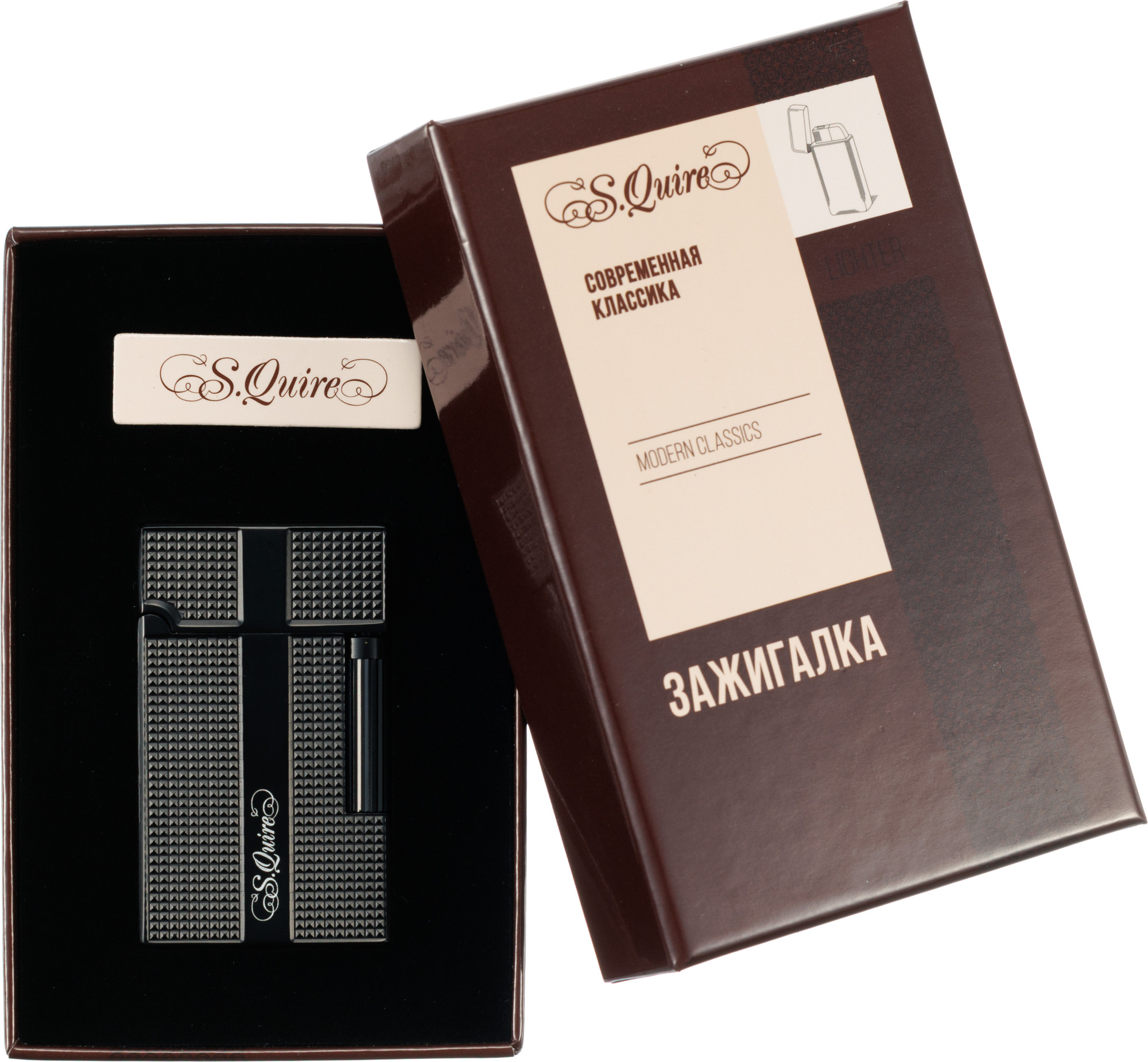 Зажигалка S.Quire FL065-Black (черный) — фото 6