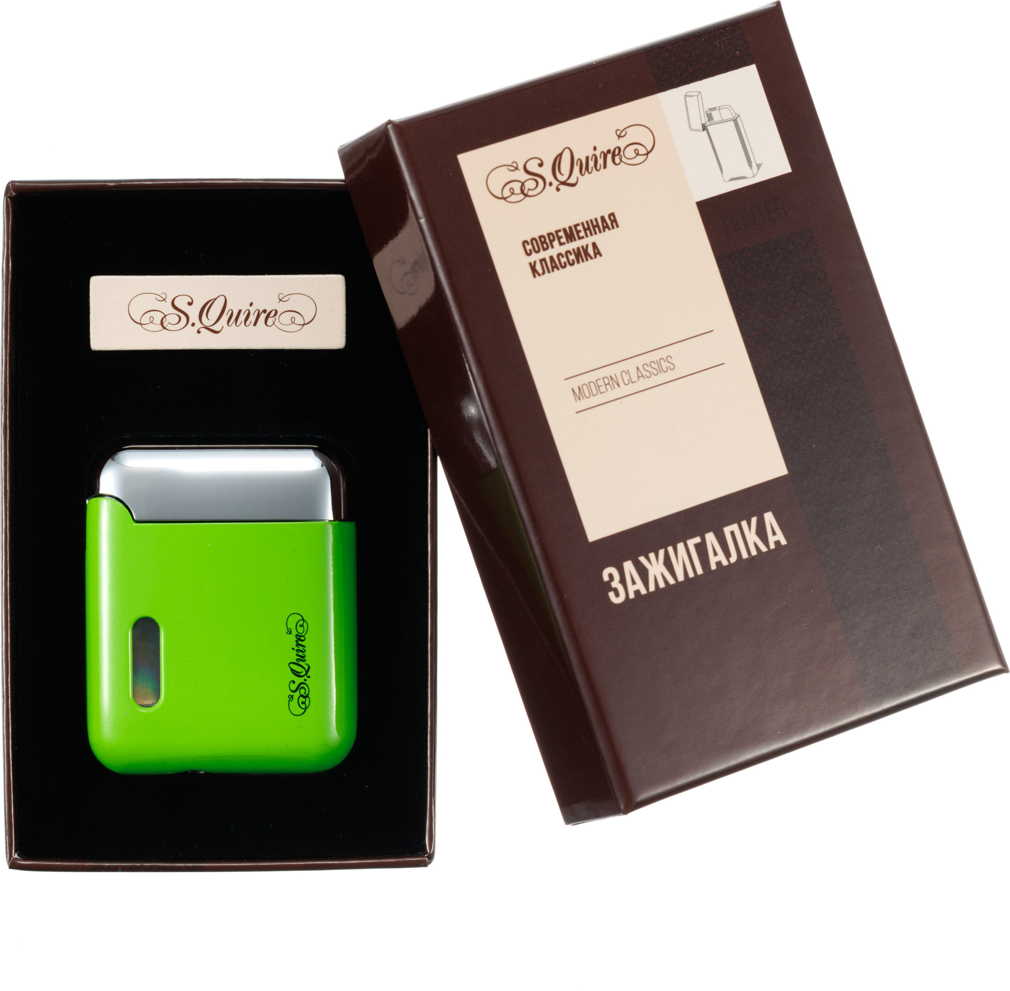 Зажигалка S.Quire FL08-Green (зеленый) — фото 5