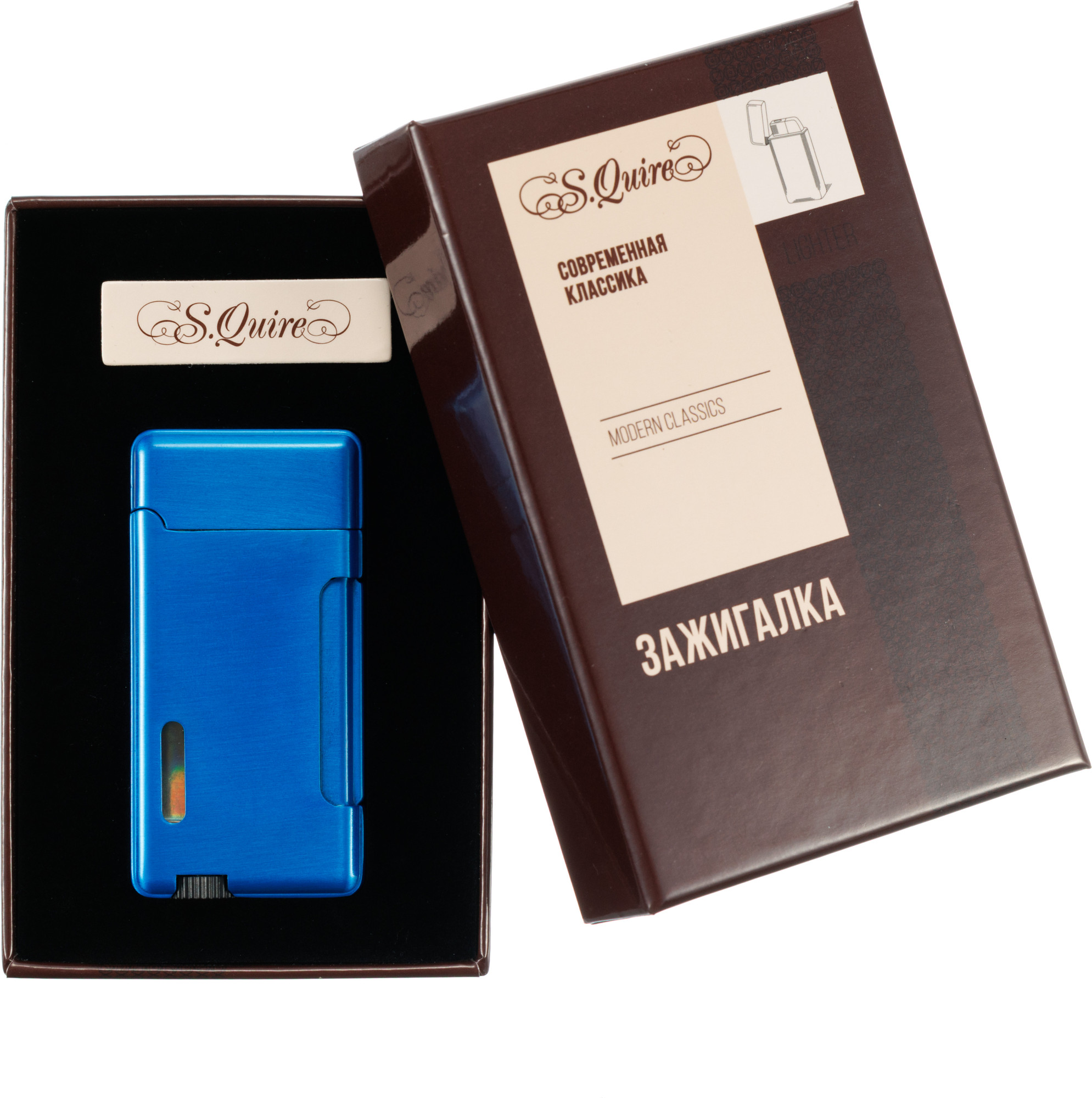 Зажигалка S.Quire FL039-Blue (синий) — фото 5