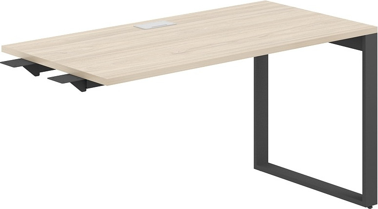 Стол модульный Norden 120x60x75 / AG.111.AR.L.72.AN (антрацит/серебристый/акация равелло)