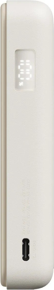 Портативное зарядное устройство Xiaomi Magnetic Power Bank 10000mAh / BHR08PBGL (бежевый) — фото 4