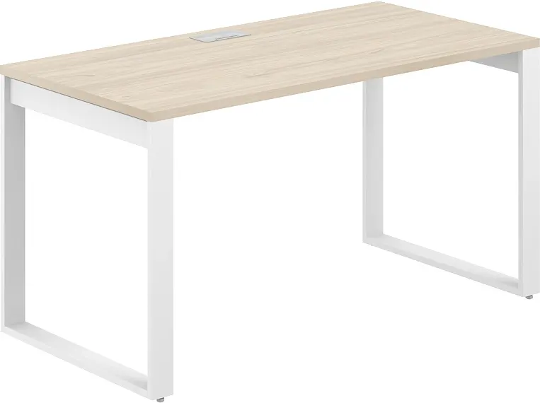 Письменный стол Norden 120x60x75 / AG.101.AR.L.72.WH (белый/серебристый/акация равелло)