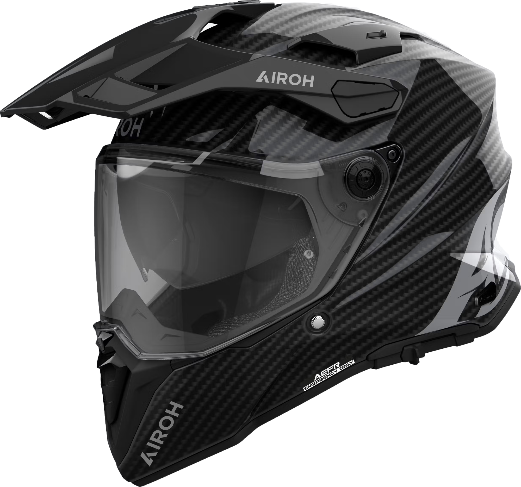 Мотошлем Airoh Commander 2 Carbon CM299-S (S, глянец)