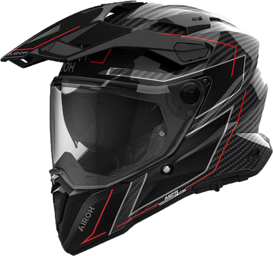 Мотошлем Airoh Commander 2 Carbon CM2C99-S (S, Stylish Glossy)