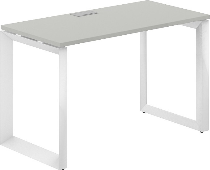Письменный стол Norden 120x60x75 / PR.201.SH.O59.WH (белый/серый бархат)