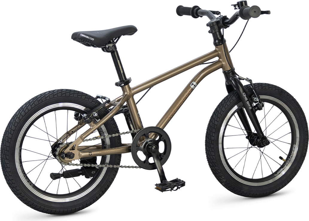 Детский велосипед Maxiscoo 1BIKE 16 2026 / MSC-M1-1652 (бронзовый матовый) — фото 4