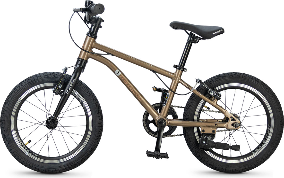Детский велосипед Maxiscoo 1BIKE 16 2026 / MSC-M1-1652 (бронзовый матовый) — фото 3