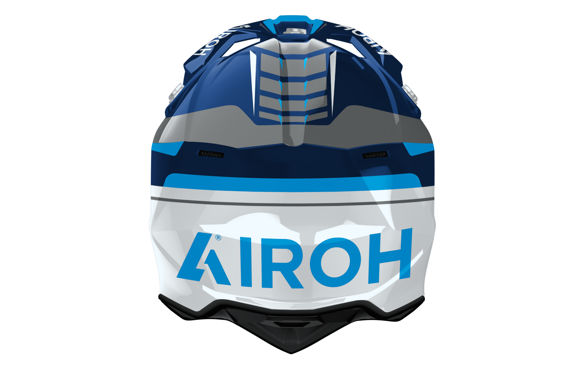 Мотошлем Airoh WRAAAP Conquer WRAC18-M (M, синий глянец) — фото 3