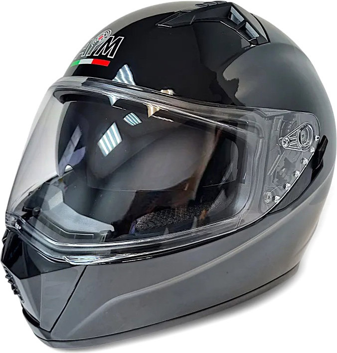 Мотошлем AiM JK320 / 320-001-XXL (XXL, черный глянец)