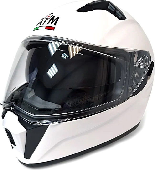 Мотошлем AiM JK320 / 320-007-XS (XS, белый глянец)