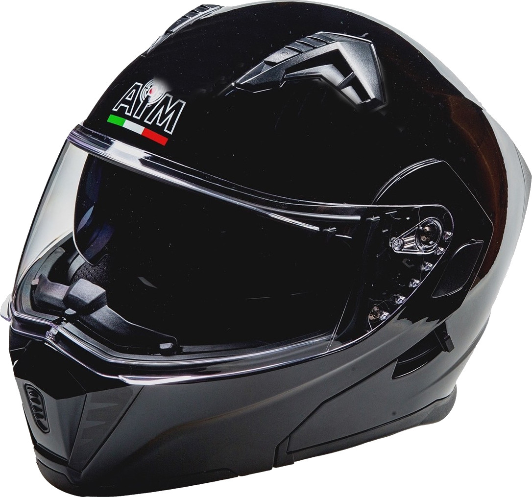 Мотошлем AiM JK906 / 906-001-XS (XS, черный глянец)