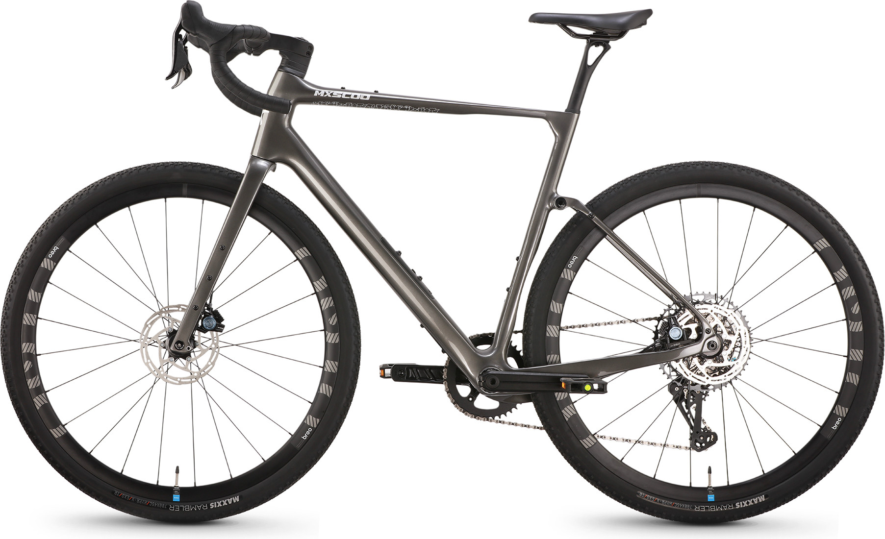 Велосипед Maxiscoo Gravel 9BIKE Ultra 700C GL950 2026 / MSC-G9U-2902-52 (серый) — фото 3