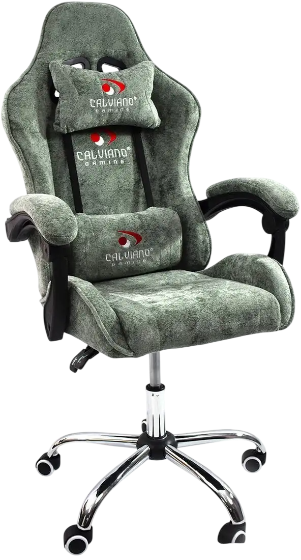 Кресло геймерское Calviano Nero (Green Plush)
