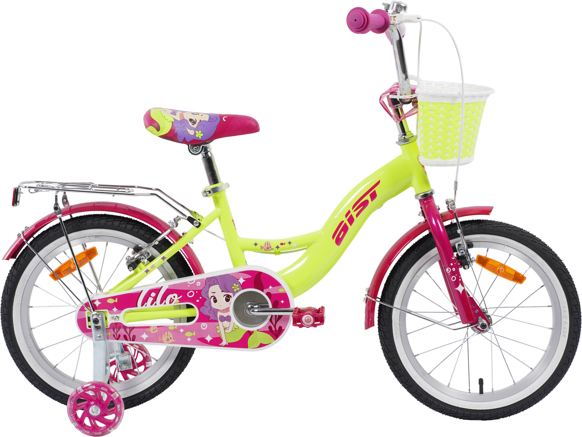 Детский велосипед AIST Lilo 16 2026 (16, желтый, разобранный, в коробке)